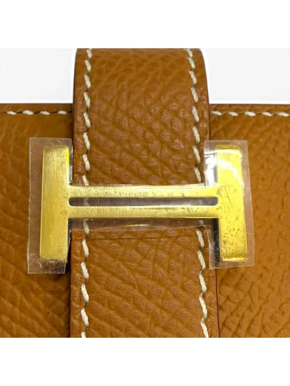 Hermes Bearn Soufflet Veau Epsom Gold Wallet